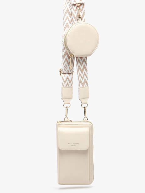 Ã‰tui TÃ©lÃ©phone Et BandouliÃ¨re Miniprix Beige gold SF69019 vue secondaire 2