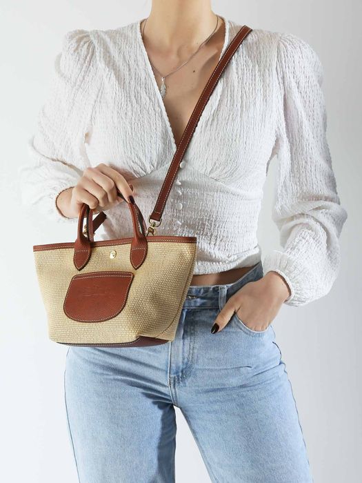 Longchamp New le panier pliage Sacs portÃ© travers Marron