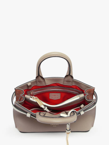 Sac PortÃ© Main Faubourg Cuir Lancel Blanc faubourg A13547 vue secondaire 3