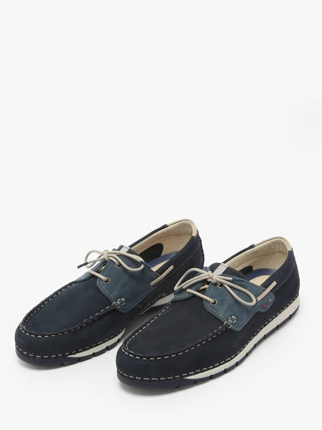 Chaussures De Ville Cross En Cuir Fluchos Bleu men F1449 vue secondaire 2