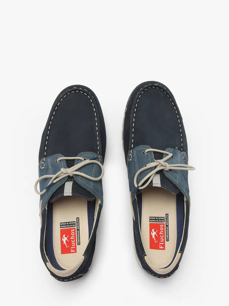 Chaussures De Ville Cross En Cuir Fluchos Bleu men F1449 vue secondaire 4