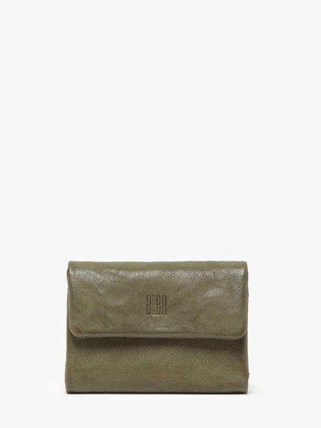 Portefeuille Cuir Biba Vert wallet TOT1L