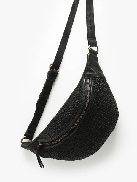 Sac Banane Biba Noir leather BRI5L vue secondaire 2