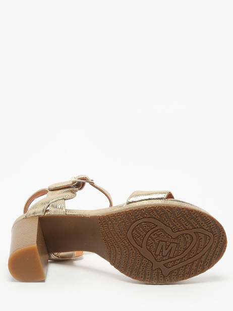 Sandales Ã  Talon Jain En Cuir Mam'zelle Or women CSG1H03 vue secondaire 4