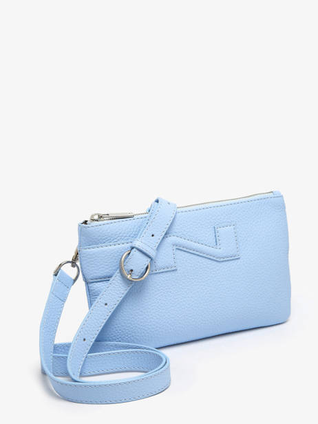 Sac BandouliÃ¨re Florence Cuir Nathan baume Bleu n city 4 vue secondaire 2