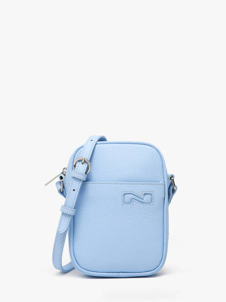 Sac BandouliÃ¨re N City Cuir Nathan baume Bleu n city 5