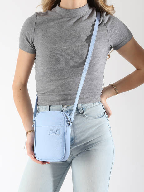 Sac BandouliÃ¨re N City Cuir Nathan baume Bleu n city 5 vue secondaire 1