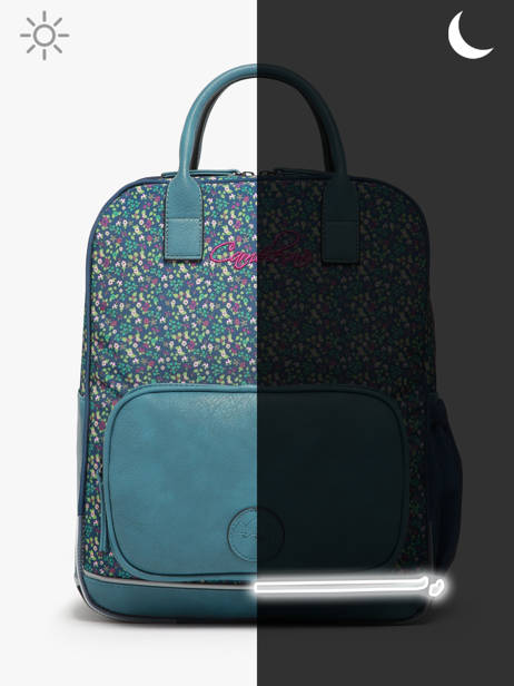 Sac à Dos 2 Compartiments Cameleon Bleu vintage fantasy PBVGSD37 vue secondaire 7