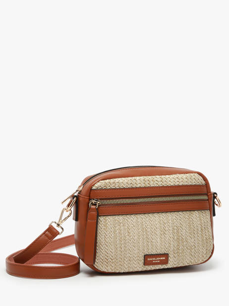 Sac Bandoulière St Tropez David jones Marron st tropez CM7538 vue secondaire 2