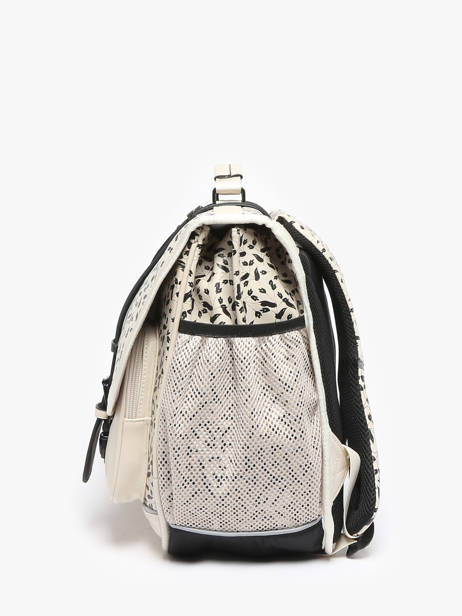Cartable 3 Compartiments Cameleon Beige vintage north PBVWCA41 vue secondaire 3