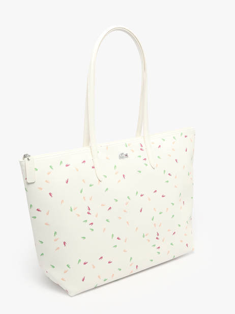 Sac PortÃ© Ã©paule L12.12 Season Lacoste Blanc l12.12 season NF4937SJ vue secondaire 2