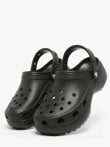 Mules Classic Platform Clog Crocs Noir women 206750 vue secondaire 1