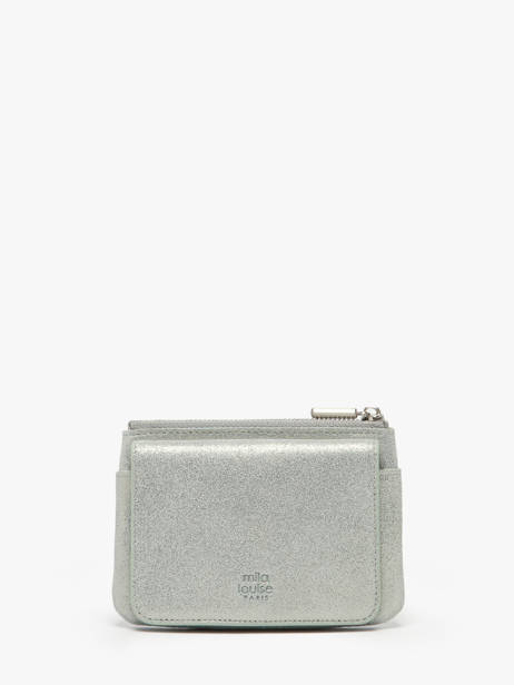 Porte-monnaie Cuir Mila louise Bleu vintage 3853X