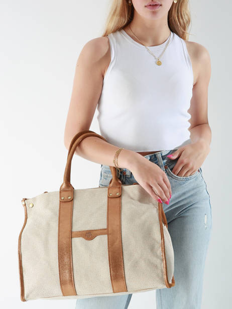 Sac PortÃ© Ã©paule Fb Mila louise Marron fb 23691FB vue secondaire 1