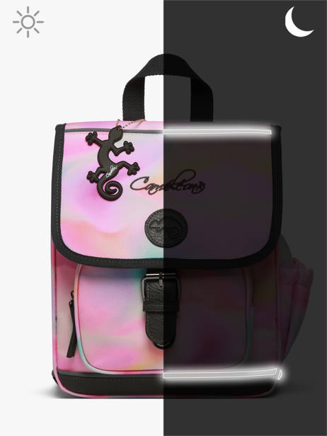 Sac à Dos 1 Compartiment Cameleon Rose vintage fantasy SD30 vue secondaire 7