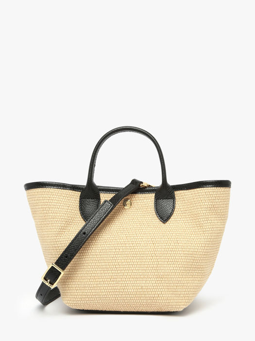 Longchamp Le panier pliage Sacs porté travers Noir