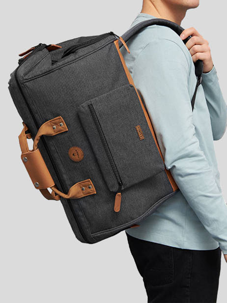 Cabin Duffle Bag Backpack Travel Cabaia Gray travel DUFFV2 other view 1