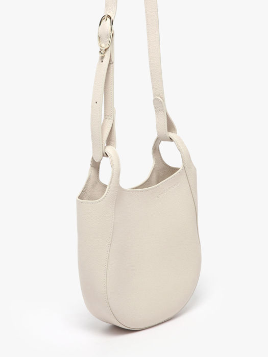 Longchamp Le foulonné Sacs porté travers Blanc