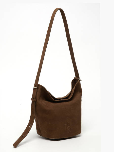 Shoulder Bag Backpack S Cavalier Nubuck Leather Etrier Brown cavalier nubuck ECAN126S other view 4