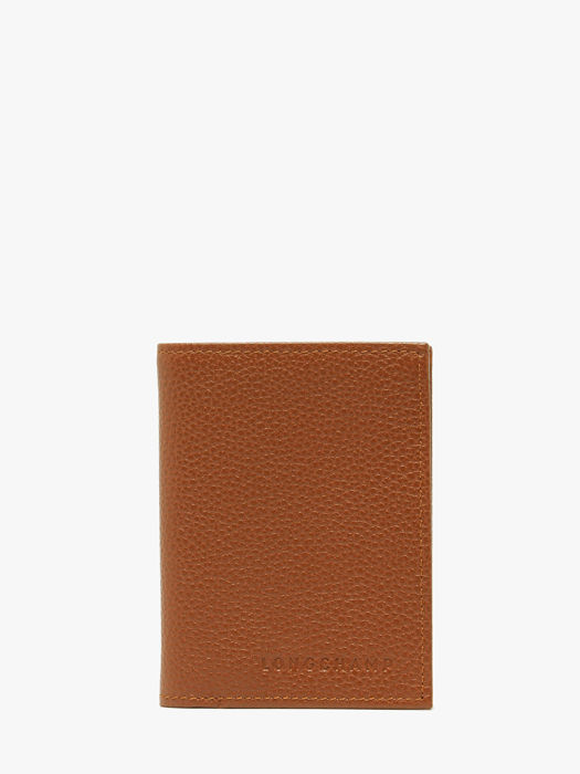 Longchamp Le foulonné Porte billets/cartes Marron