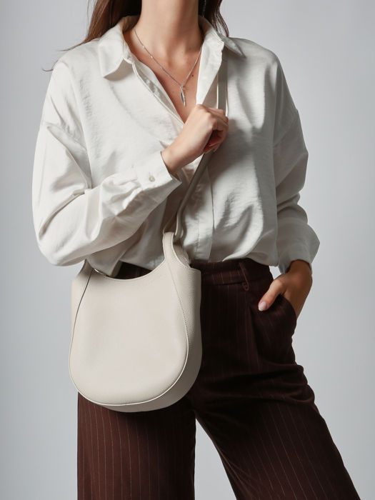Longchamp Le foulonné Sacs porté travers Blanc