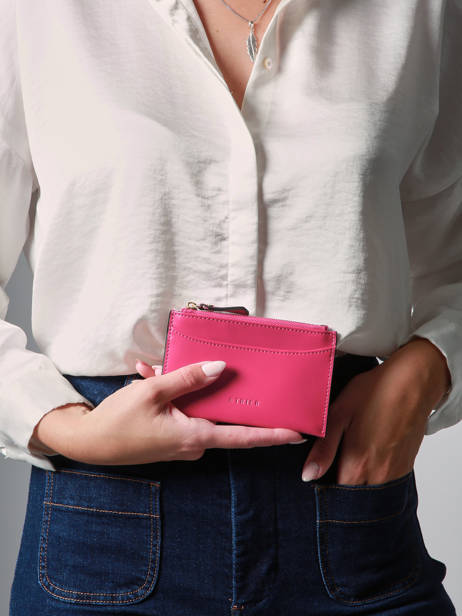 Card Holder Altair Leather Etrier Pink altair EALA094M other view 1