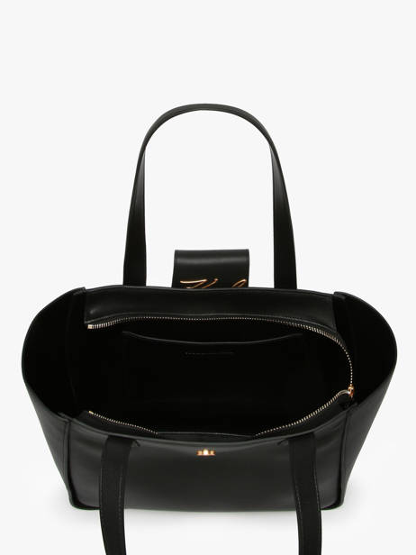 Sac Porté épaule K Signature Cuir Karl lagerfeld Noir k signature A3W30133 vue secondaire 2