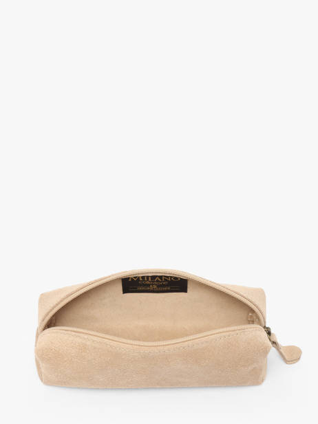 Trousse Velvet Cuir Milano Beige velvet VE22116 vue secondaire 1