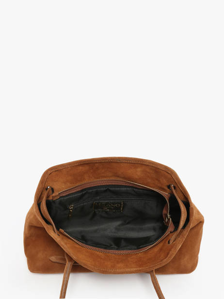 Sac Porté épaule Velvet Cuir Milano Marron velvet VE260610 vue secondaire 3