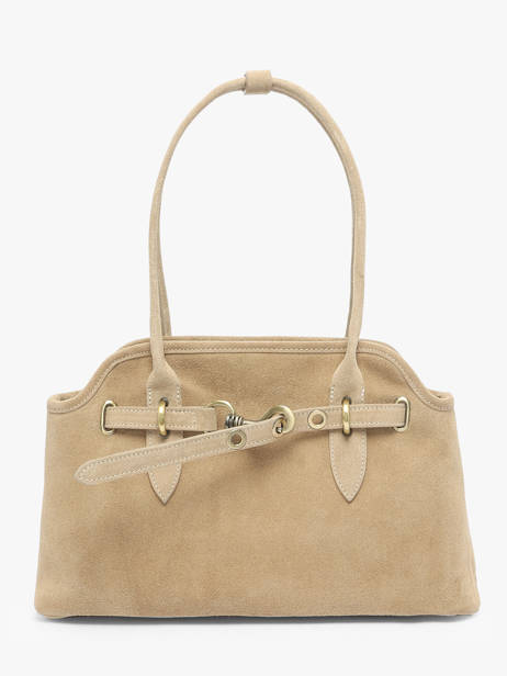 Sac Porté épaule Velvet Cuir Milano Beige velvet VE260610