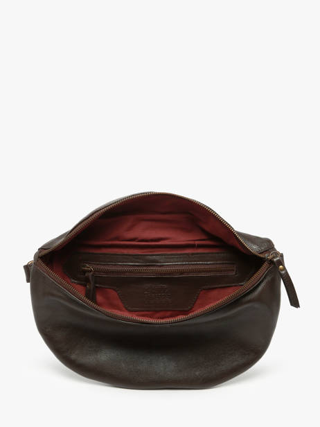 Leather Cow Belt Bag Basilic pepper Brown cow BCOW54 other view 3