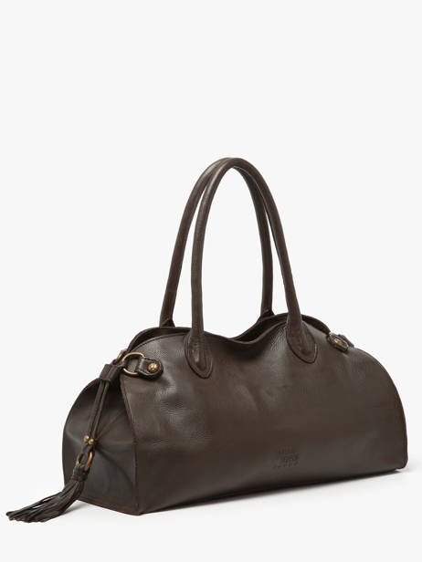 Sac Porté épaule Cow Cuir Basilic pepper Marron cow BCOW84 vue secondaire 2