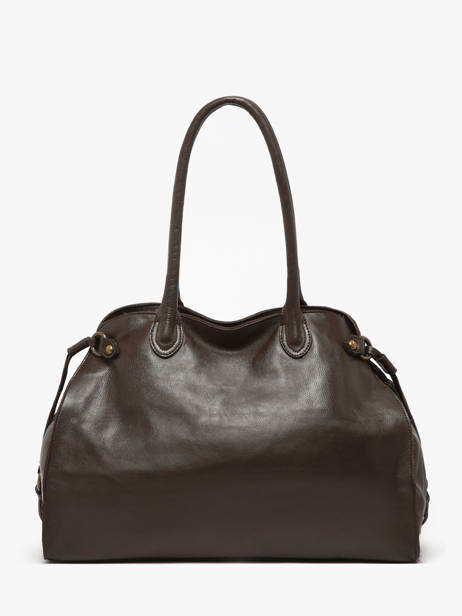 Sac Porté épaule A4 Cow Cuir Basilic pepper Marron cow BCOW85 vue secondaire 4