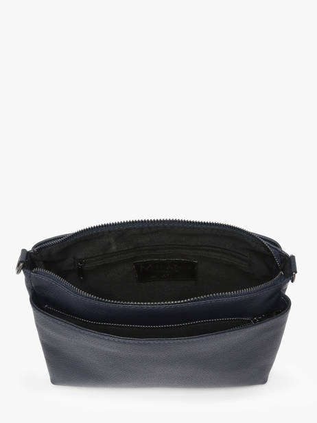 Sac Bandoulière Caviar Cuir Milano Bleu caviar CA25066 vue secondaire 2