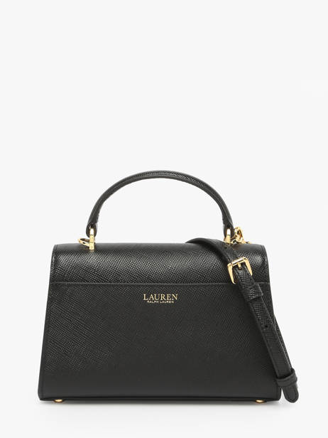 Sac Porté Main Farrah Cuir Lauren ralph lauren Noir farrah 31966765 vue secondaire 4