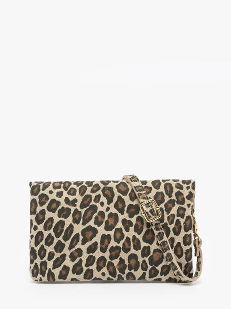 Sac Bandoulière Velvet Leopardo Cuir Milano Beige velvet leopardo VL23067 vue secondaire 4