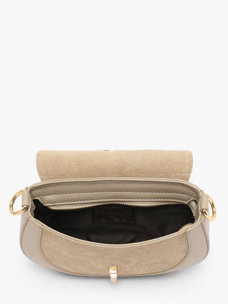 Sac Bandoulière Velvet Caviar Cuir Milano Beige velvet caviar VC25068 vue secondaire 3