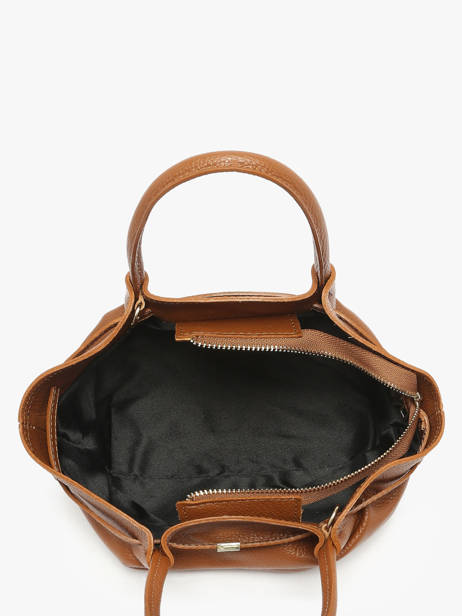 Sac à Main Caviar Cuir Milano Marron caviar CA25063 vue secondaire 3