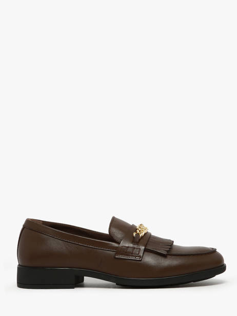 Mocassins En Cuir Tommy hilfiger Marron accessoires 8971GV0