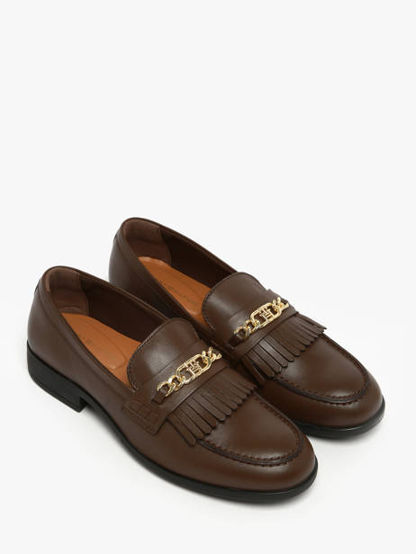 Mocassins En Cuir Tommy hilfiger Marron accessoires 8971GV0 vue secondaire 1