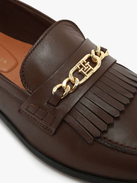 Mocassins En Cuir Tommy hilfiger Marron accessoires 8971GV0 vue secondaire 2