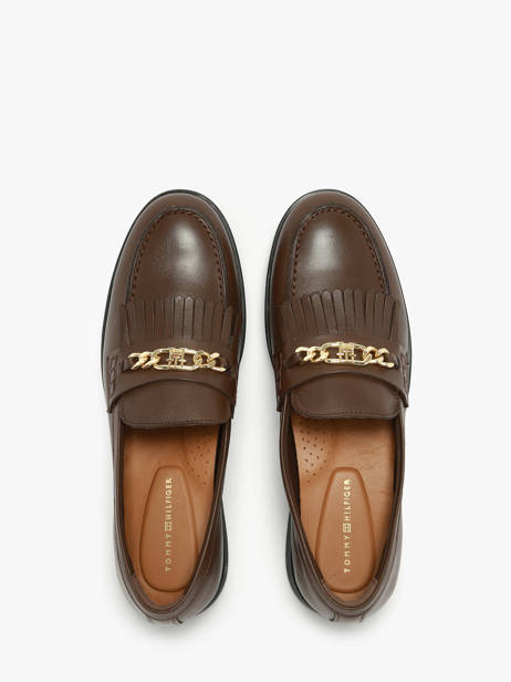 Mocassins En Cuir Tommy hilfiger Marron accessoires 8971GV0 vue secondaire 3