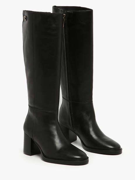 Bottes à Talon En Cuir Tommy hilfiger Noir accessoires 8865BDS vue secondaire 1