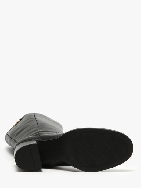 Bottes à Talon En Cuir Tommy hilfiger Noir accessoires 8865BDS vue secondaire 4