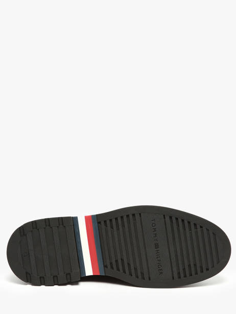 Chaussures Derbies En Cuir Tommy hilfiger Noir men 5588BDS vue secondaire 5