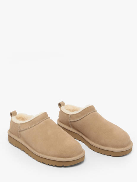 Chaussons En Cuir Ugg Beige accessoires 1173891 vue secondaire 1