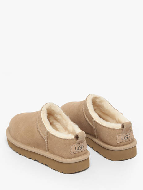 Chaussons En Cuir Ugg Beige accessoires 1173891 vue secondaire 2