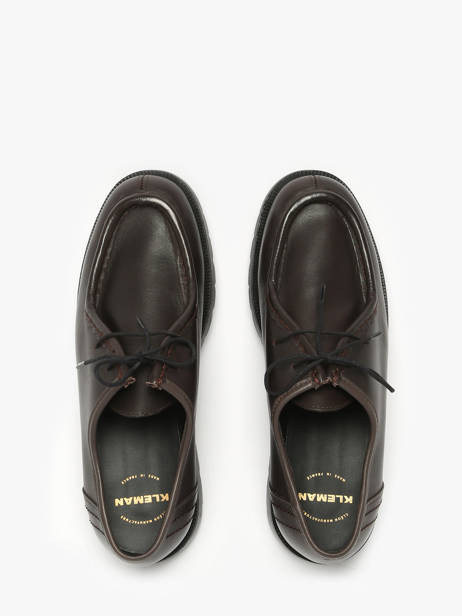 Chaussures Derbies En Cuir Kleman Marron men PADROR vue secondaire 4