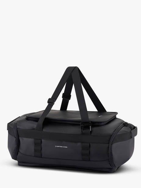 Lisbon Duffle Backpack Small Kapten and son Black backpack LISBONDU other view 2