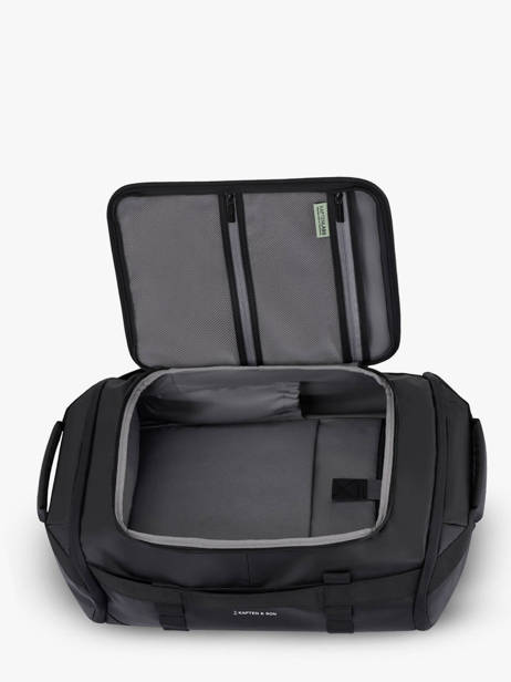Lisbon Duffle Backpack Small Kapten and son Black backpack LISBONDU other view 3